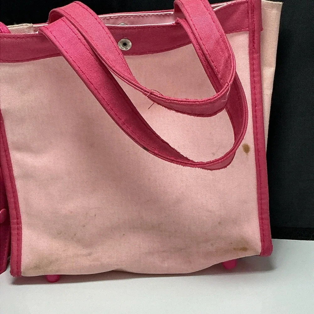 1983 Vintage Cabbage Patch Kids Doll Face Canvas Pink Bag Purse Tote Wallet Rare